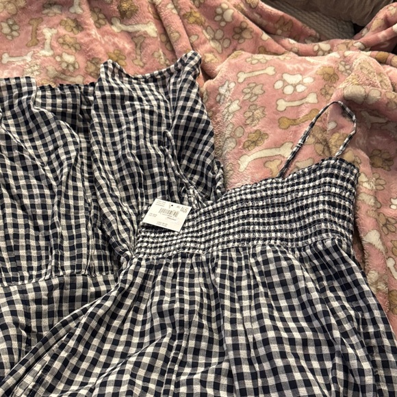 American Eagle Gingham Maxi Dress in Black and White - Picture 2 of 2